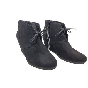 New Universal Thread Womens Side Zip 3.5" Wedge Heels Boots